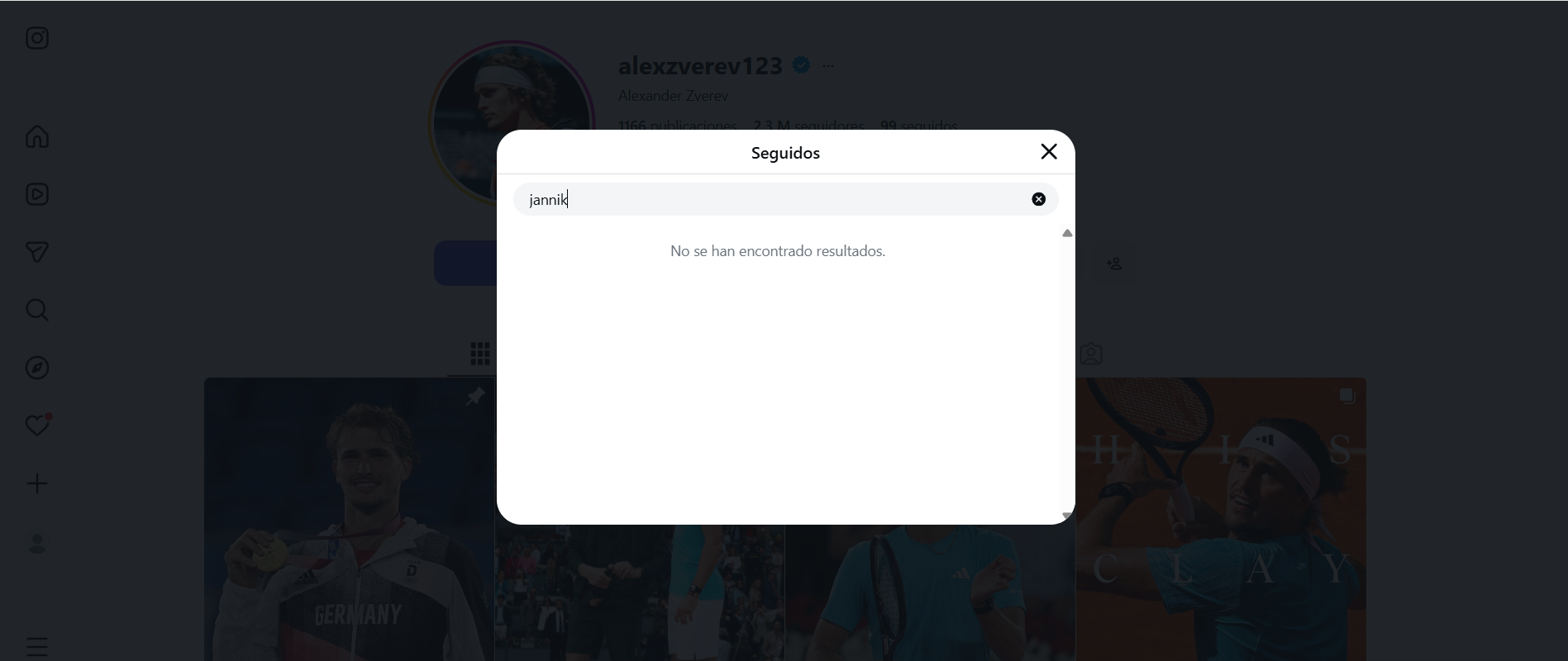 Zverev deja de seguir a Sinner