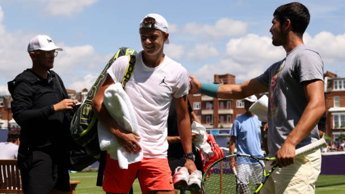 Holger Rune y Carlos Alcaraz, rivalidad. Foto: gettyimages