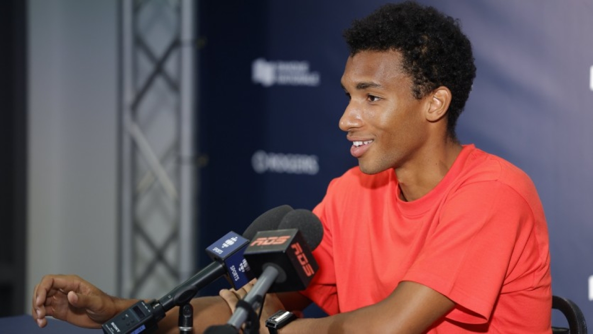 Félix Auger-Aliassime habla en el ATP Montreal 2022. Foto: gettyimages
