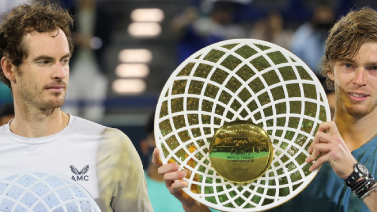Rublev y Andy en Mubadala. Foto: Getty