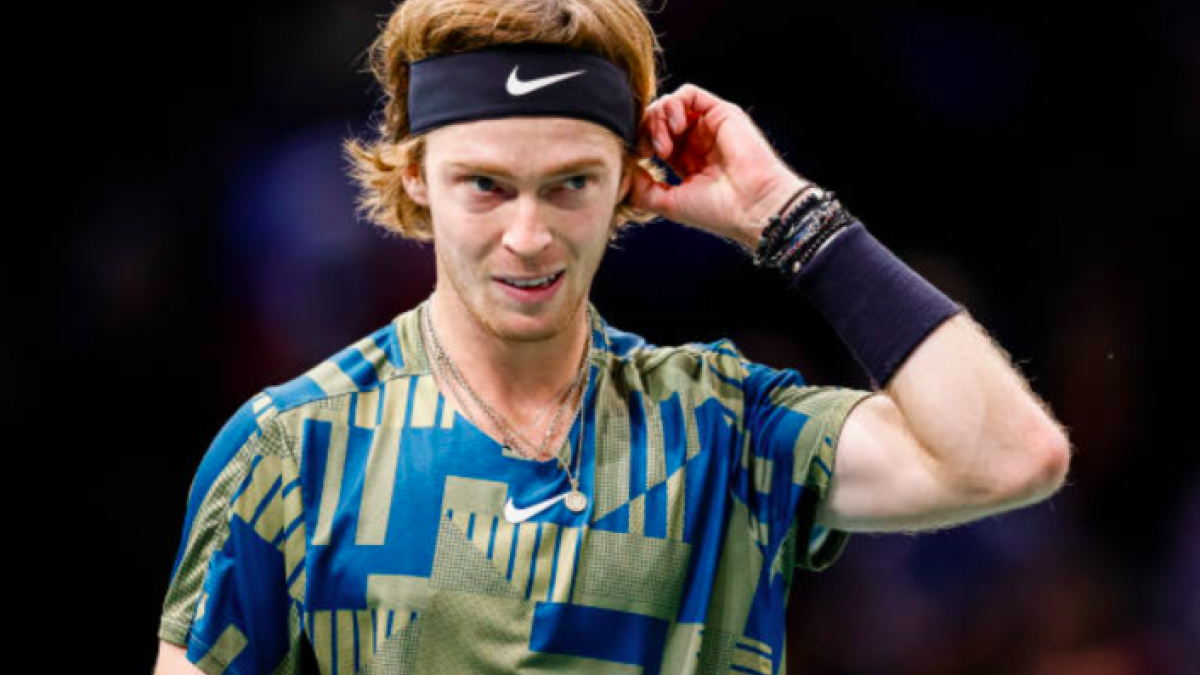 Andrey Rublev el tapado en la Copa de Maestros. Foto:Getty