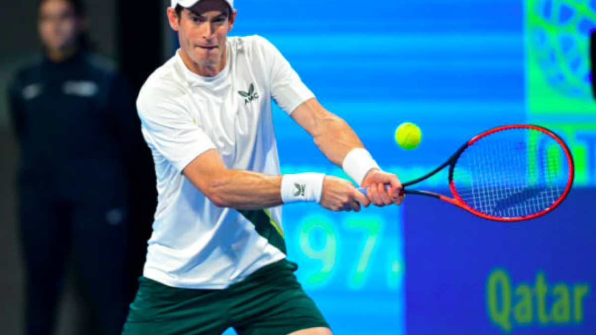 Andy Murray en su partido de primera ronda ante Lorenzo Sonego. Foto: Getty