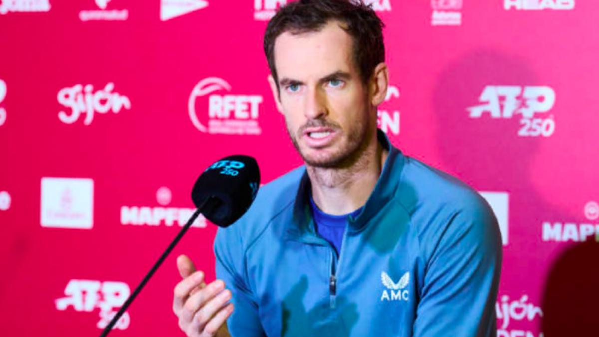 Andy Murray en la rueda de prensa previa al ATP 250 de Gijón. Foto: Getty