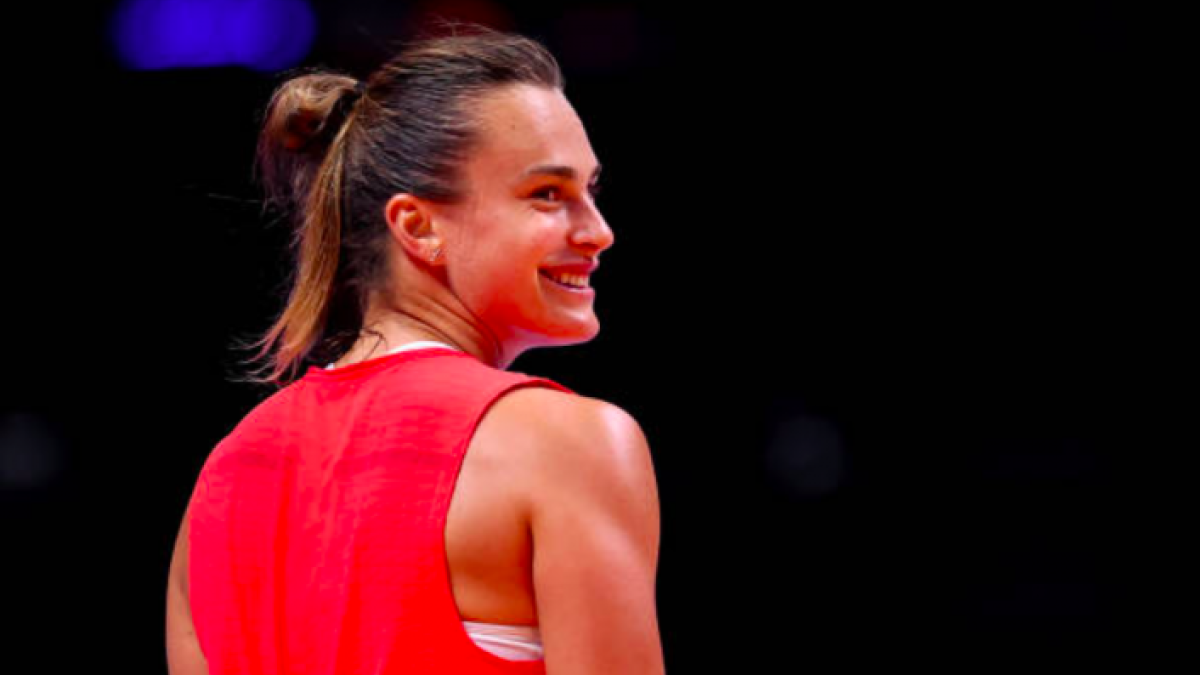 Sabalenka en la World Tennis League. Foto: Getty