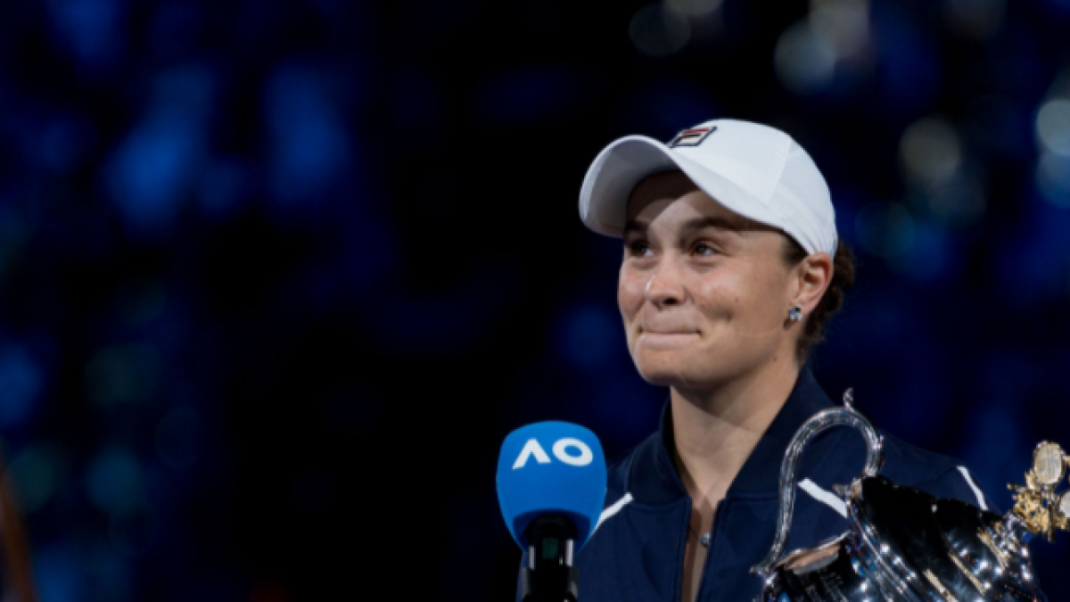 Ashleigh Barty en el Open de Australia 2022. Foto: Getty