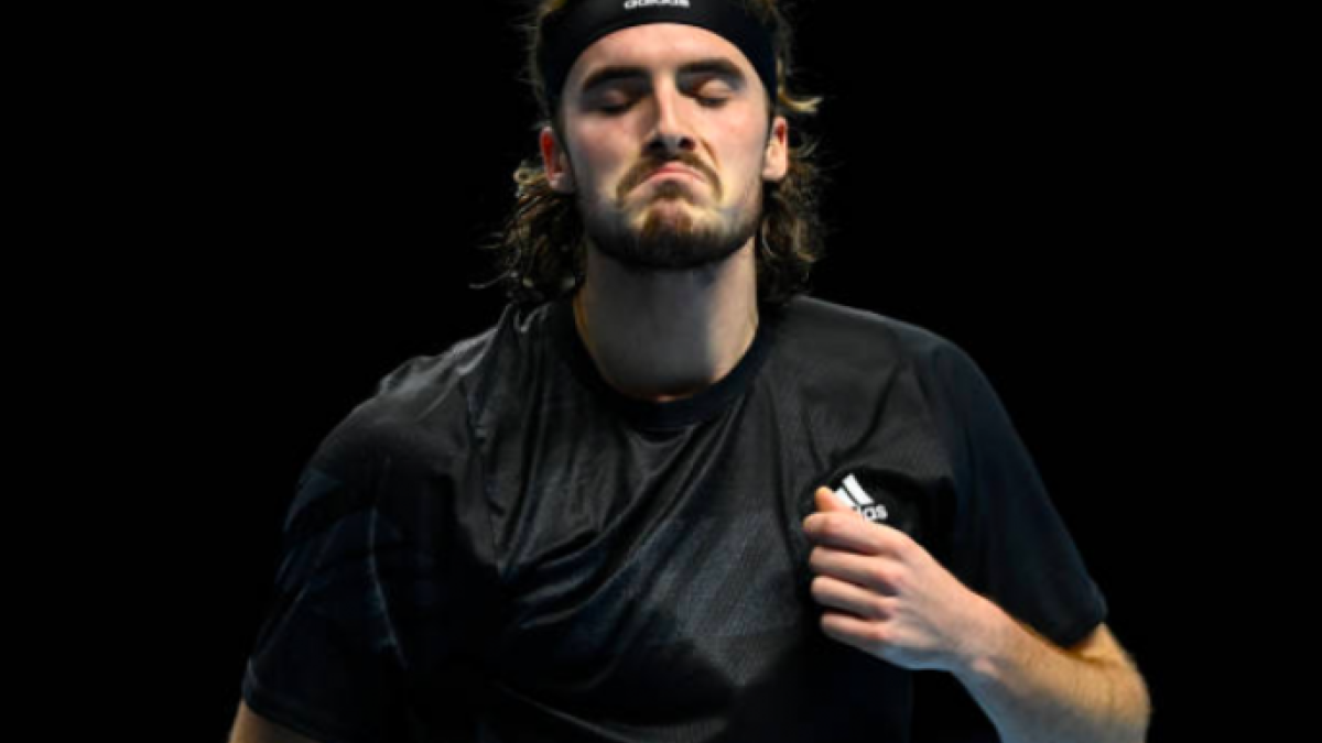Stefanos Tsitsipas en las ATP Finals. Fuente: Getty