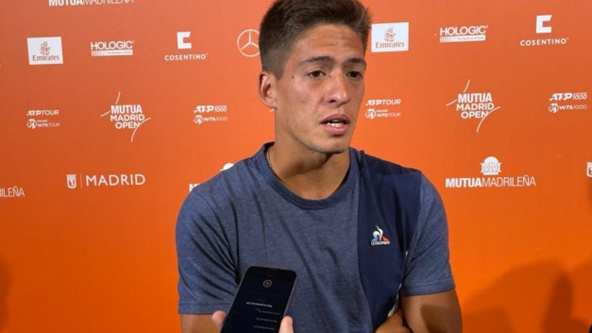 Sebastián Báez en Mutua Madrid Open 2023. Foto: gettyimages