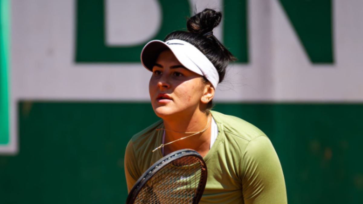 Bianca Andreescu entrenando para Roland Garros 2023. Foto: Getty