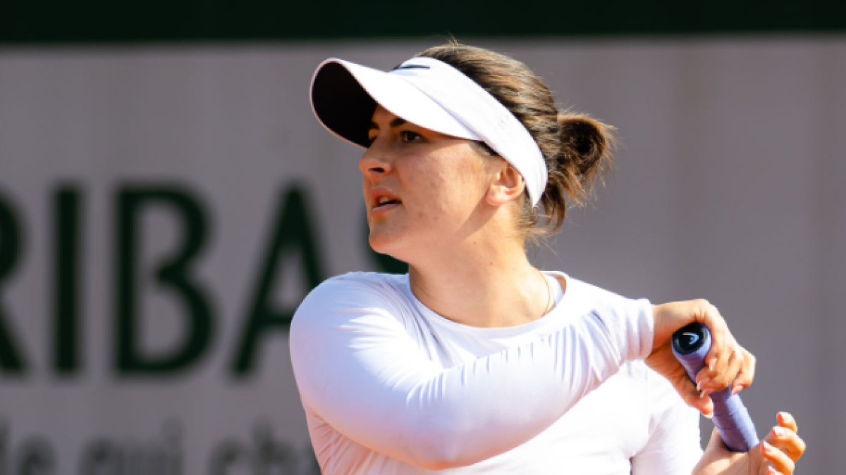Bianca Andreescu en Roland Garros 2022. Foto: Getty