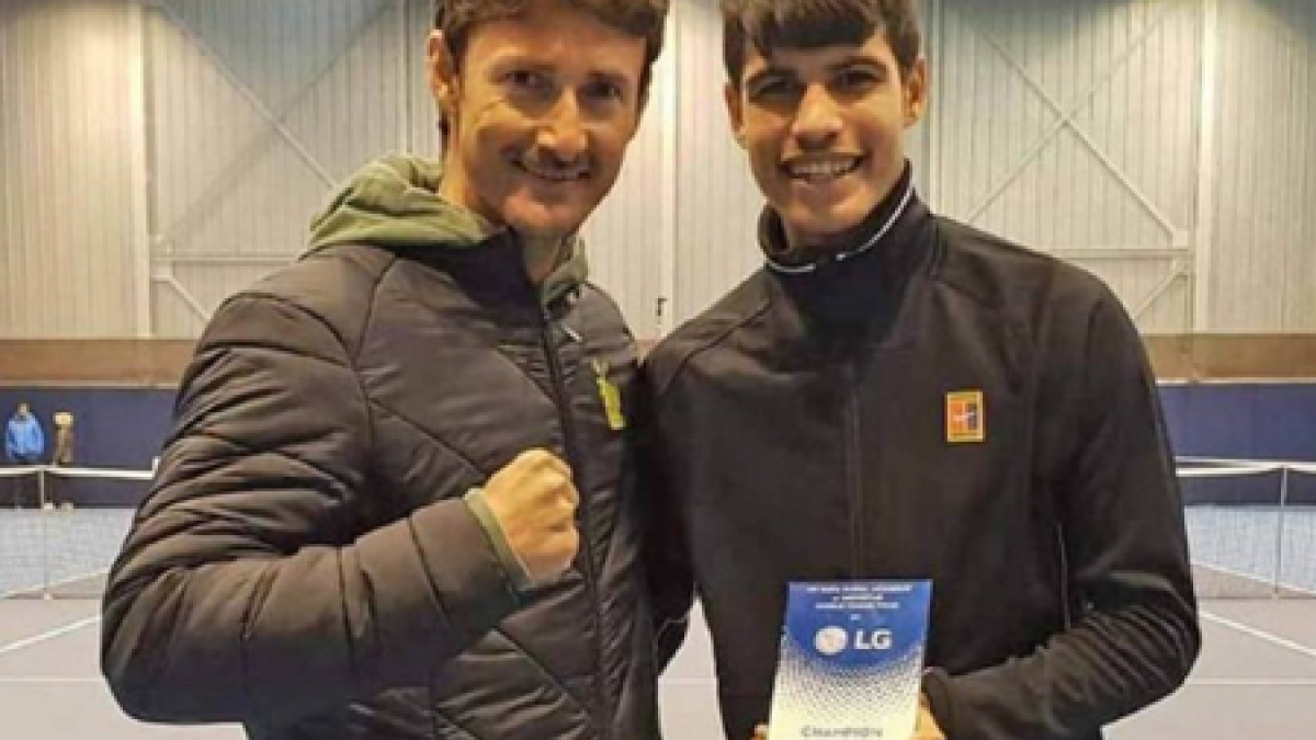 Juan Carlos Ferrero y Carlos Alcaraz.