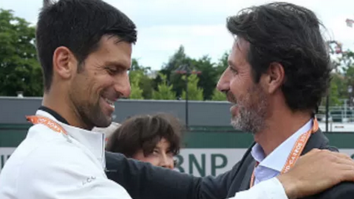 Novak Djokovic y Patrick Mouratoglou. 