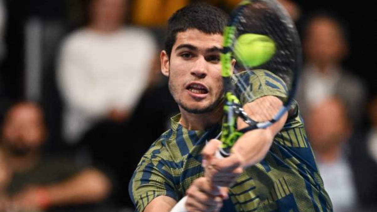 Carlos Alcaraz gana a Botic Van de Zandschulp en ATP Basilea 2022. Foto: gettyimages