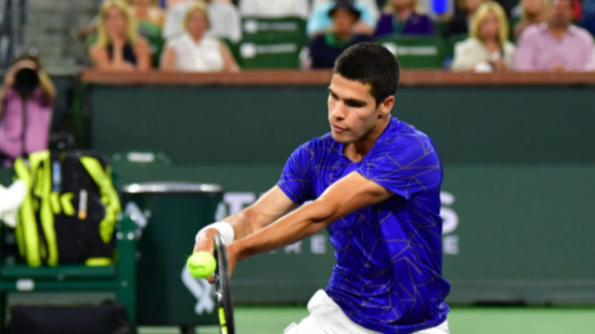 Carlos Alcaraz en Indian Wells. Foto: Getty