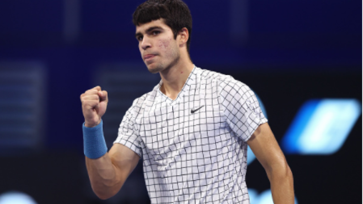 Carlos Alcaraz, campeón en NextGen ATP Finals 2021. Foto: gettyimages