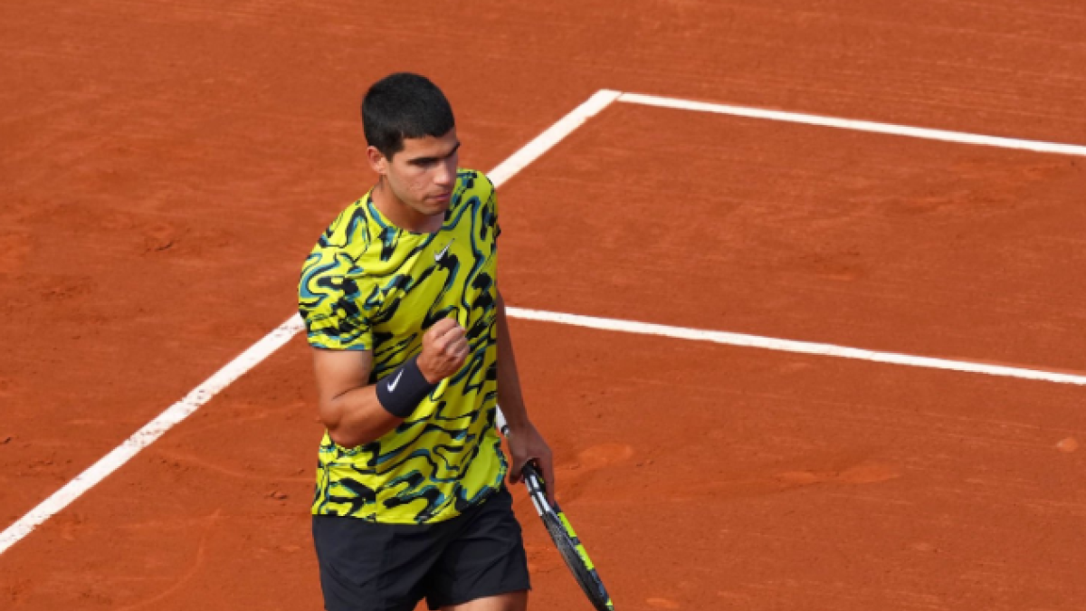 Carlos Alcaraz, finalista en el Conde de Godó 2023. Foto: Getty