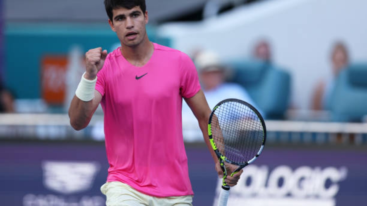 Carlos Alcaraz gana a Tommy Paul en Miami Open 2023. Foto: gettyimages