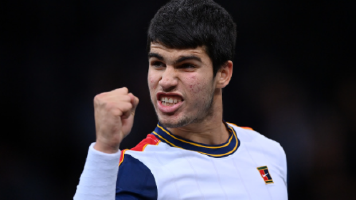 Carlos Alcaraz gana a Herbert en París-Bercy 2021. Foto: gettyimages