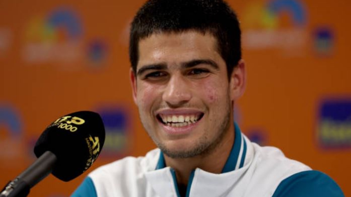 Carlos Alcaraz: "Creo que la grada ha disfrutado de mi juego". Foto: Getty