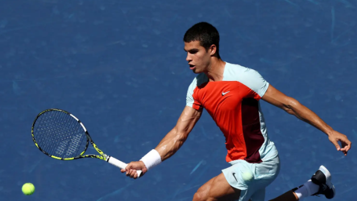 Carlos Alcaraz en el US Open 2022. Foto: Getty