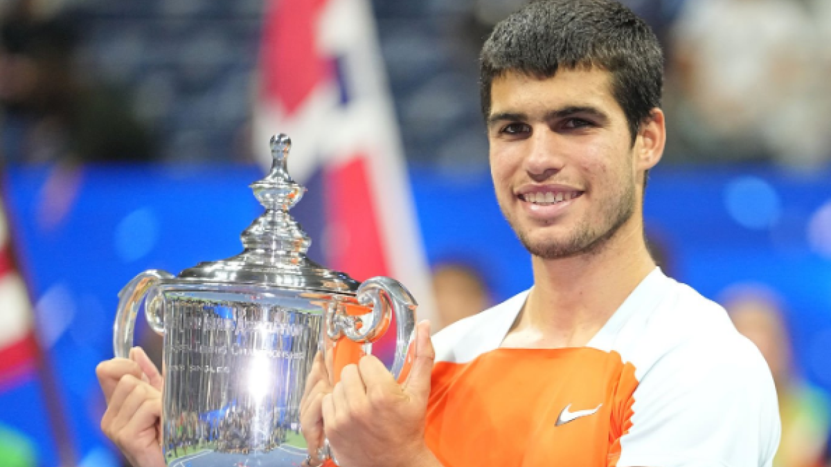 Carlos Alcaraz, campeón del US Open 2022. Foto: Getty