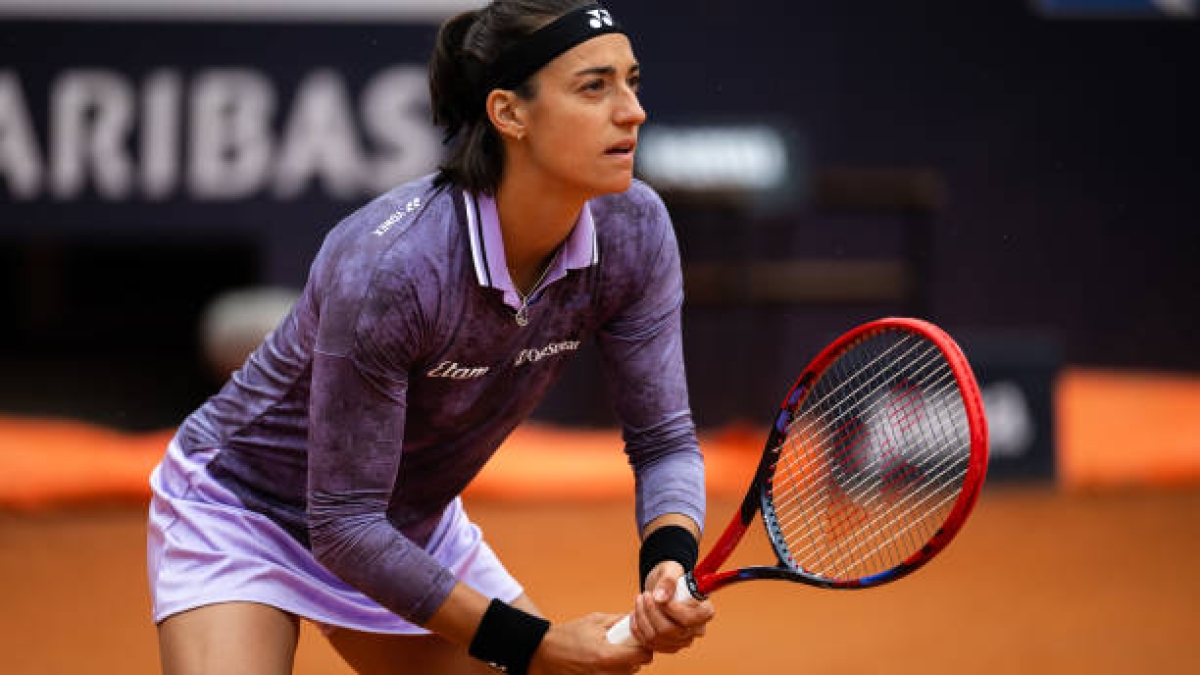 Caroline Garcia, en el WTA Roma 2023. Foto: Getty