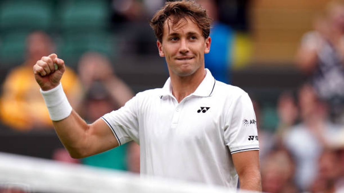 Casper Ruud, dificultades jugar en hierba. Foto: gettyimages