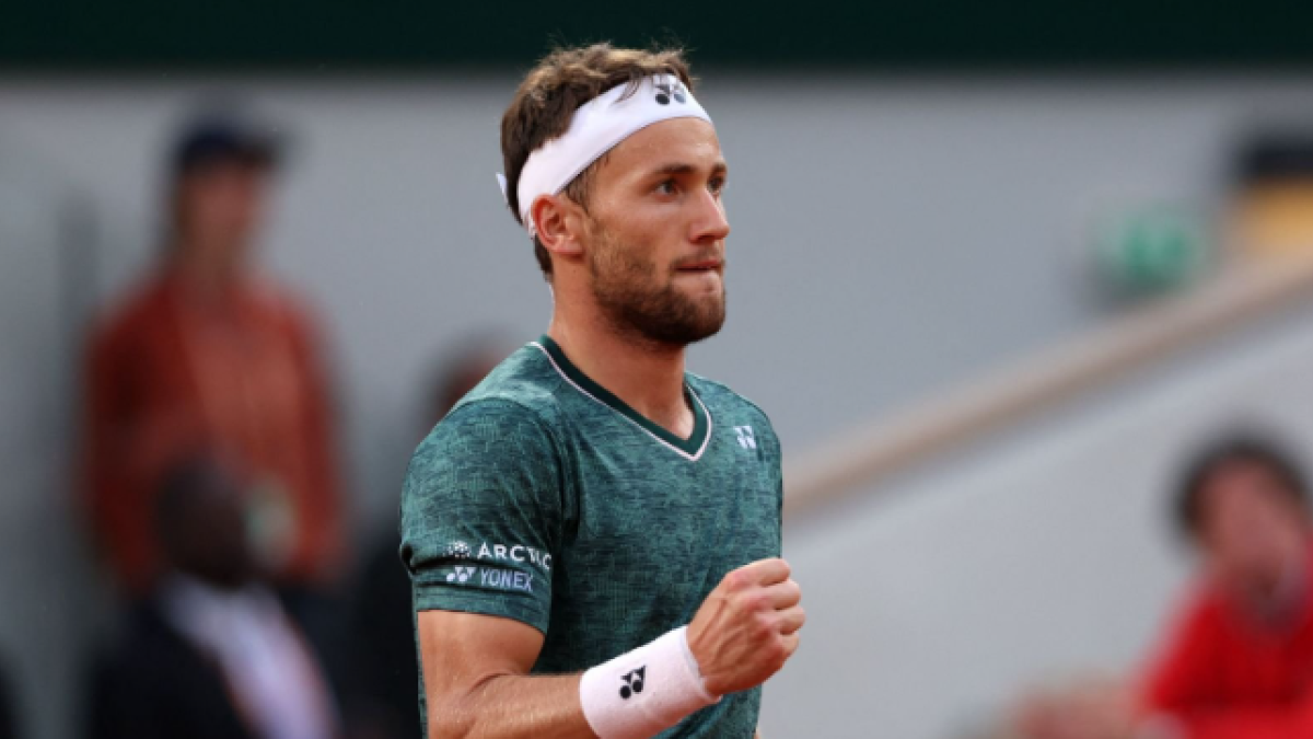 Casper Ruud en Roland Garros 2022. Foto: Getty