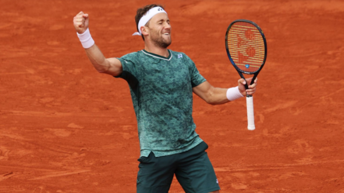 Casper Ruud en Roland Garros 2022. Foto: Getty