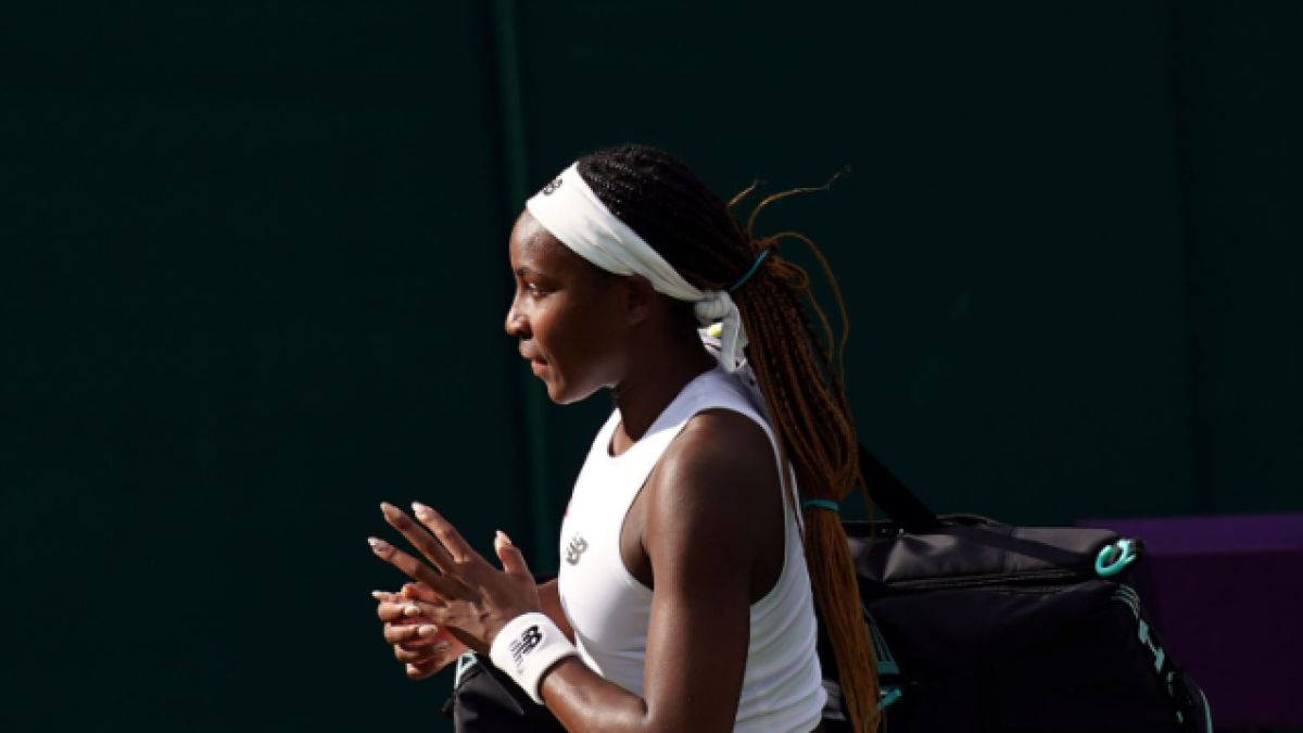 Cori Gauff en el pasado Wimbledon 2023. Foto: Getty