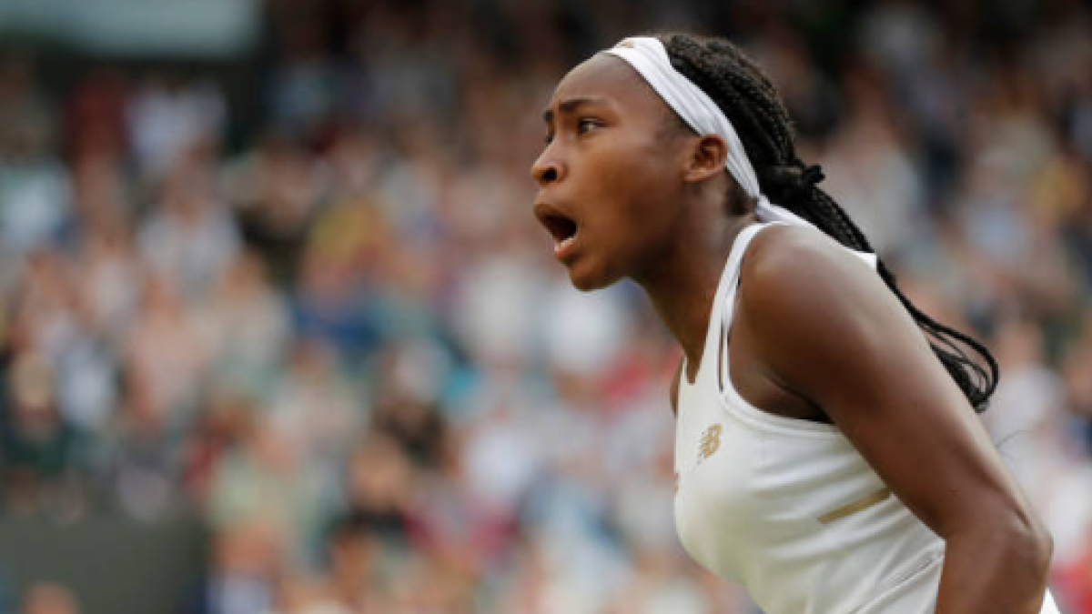 Coco Gauff celebra su victoria ante Serena Williams. Fuente: Getty