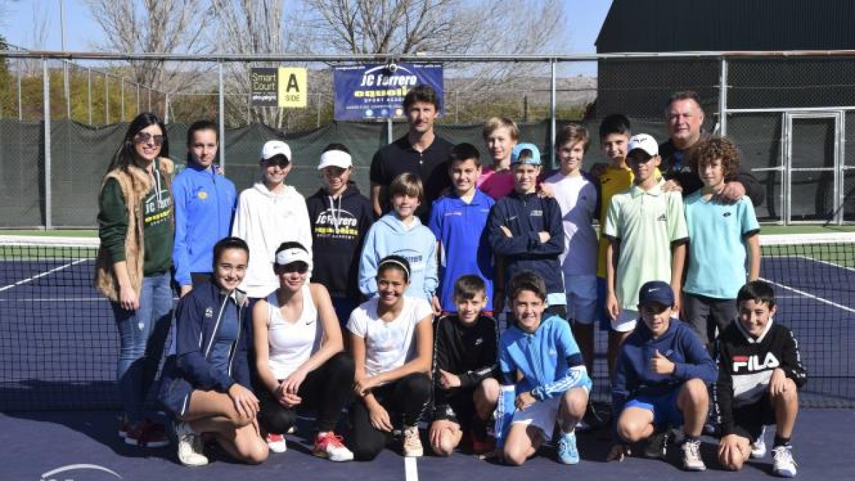 Juan Carlos Ferrero durante la concentración de febrero. Fuente: Academia Equelite