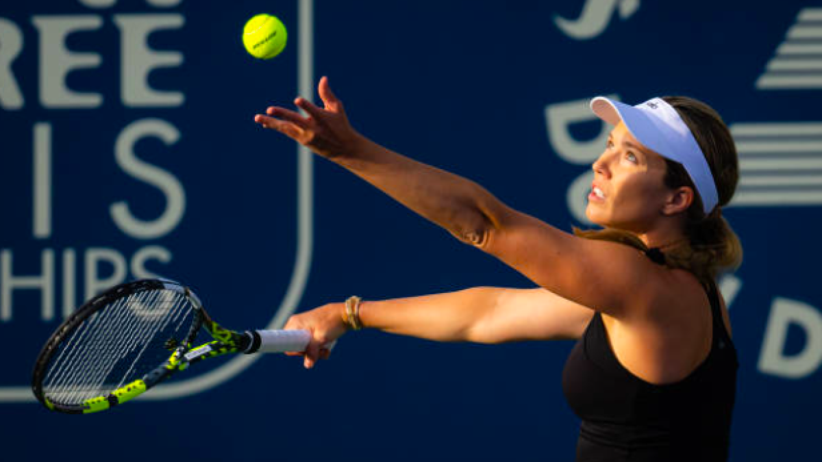 Danielle Collins, fuera. Fuente: Getty