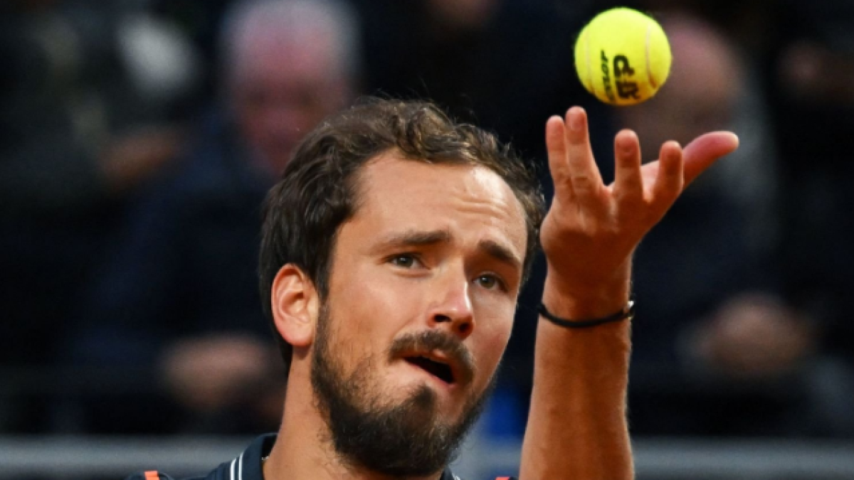 Daniil Medvedev en el ATP Roma 2023. Foto: Getty