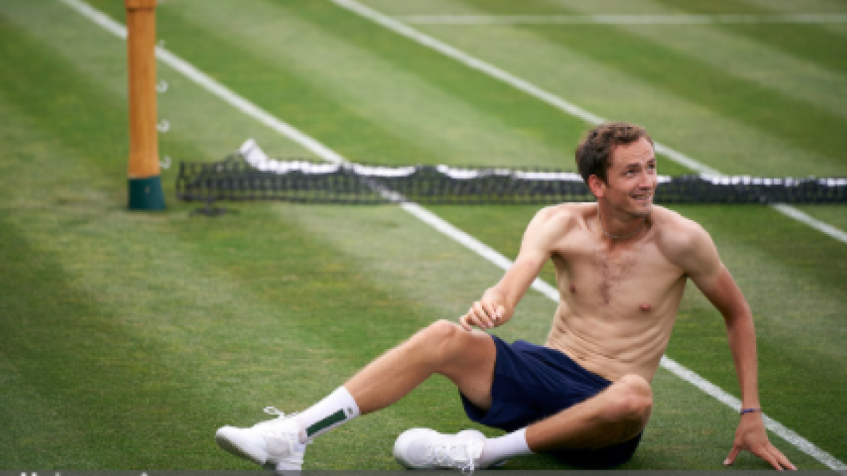 Daniil Medvedev habla de aspiraciones sobre hierba. Foto: gettyimages