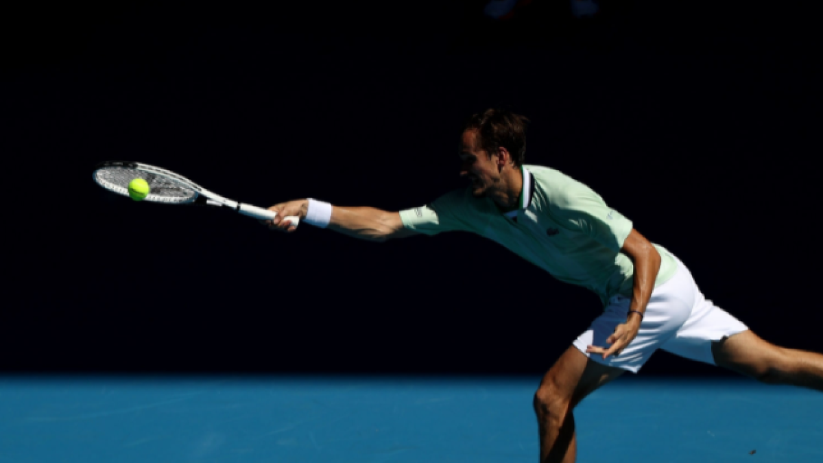 Daniil Medvedev en el Open de Australia. Foto: Getty