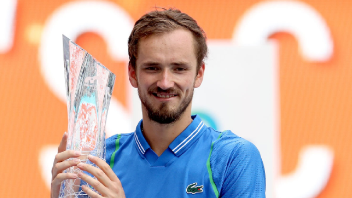 Daniil Medvedev, campeon en el Miami Open 2023. Foto: Getty