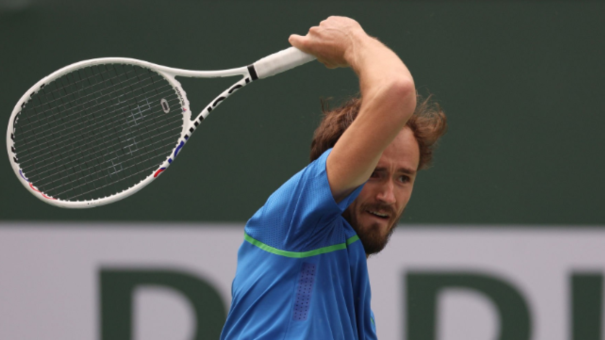 Daniil Medvedev en Indian Wells 2023. Foto: Getty