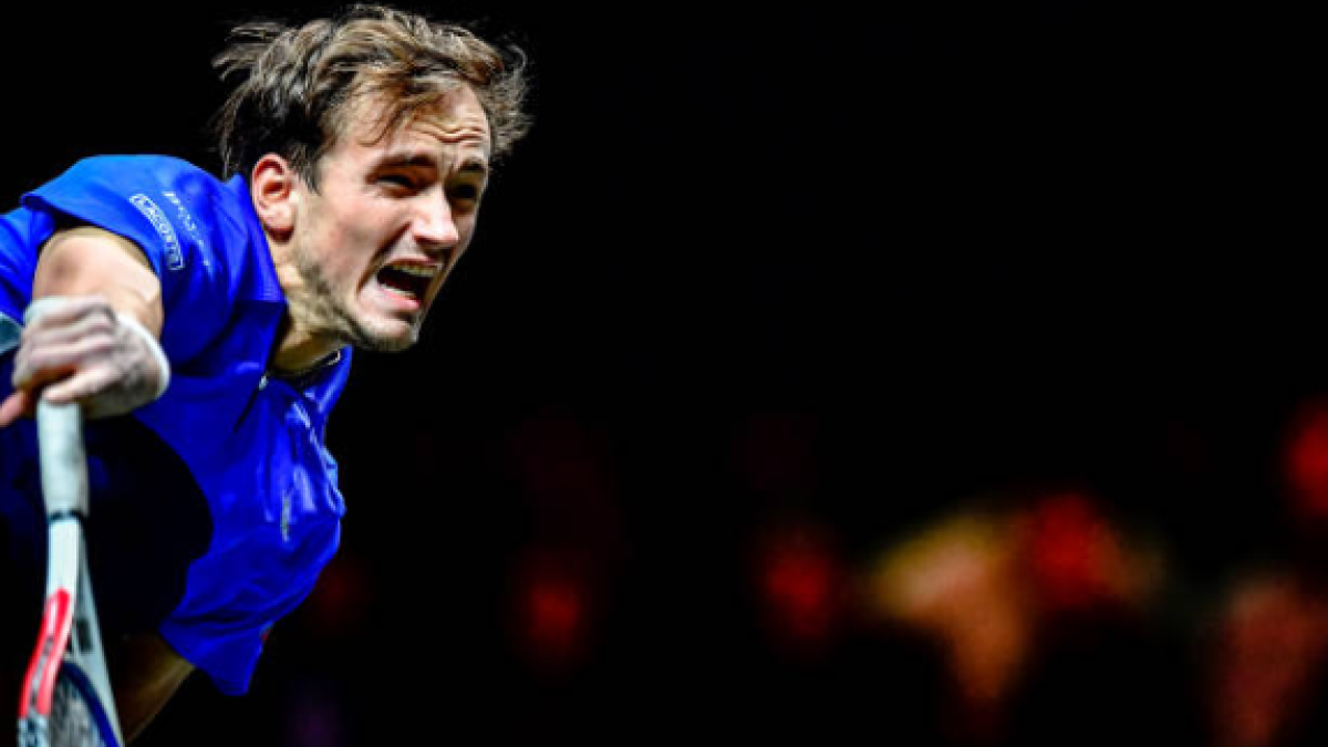 Daniil Medvedev en el torneo de Rotterdam. Fuente: Getty