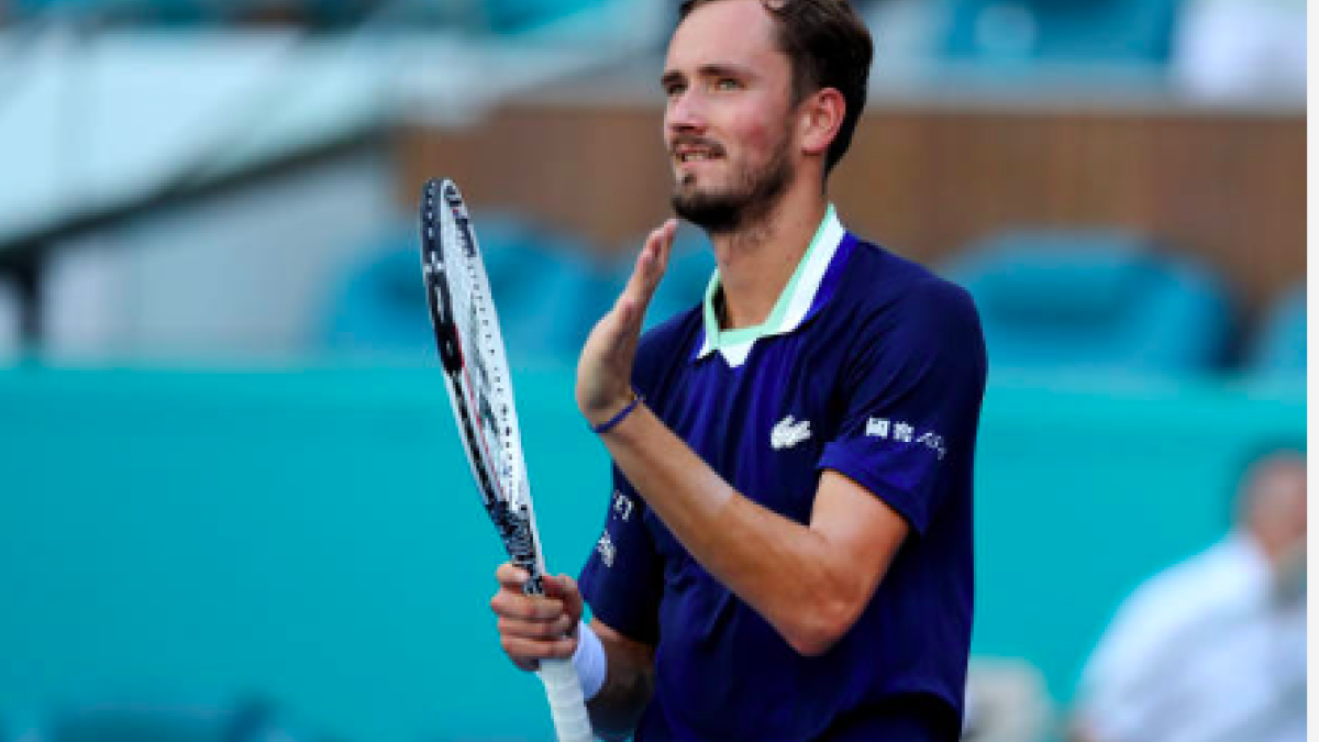 Medvedev: "Estaría encantado de poder jugar en Wimbledon". Foto: Getty