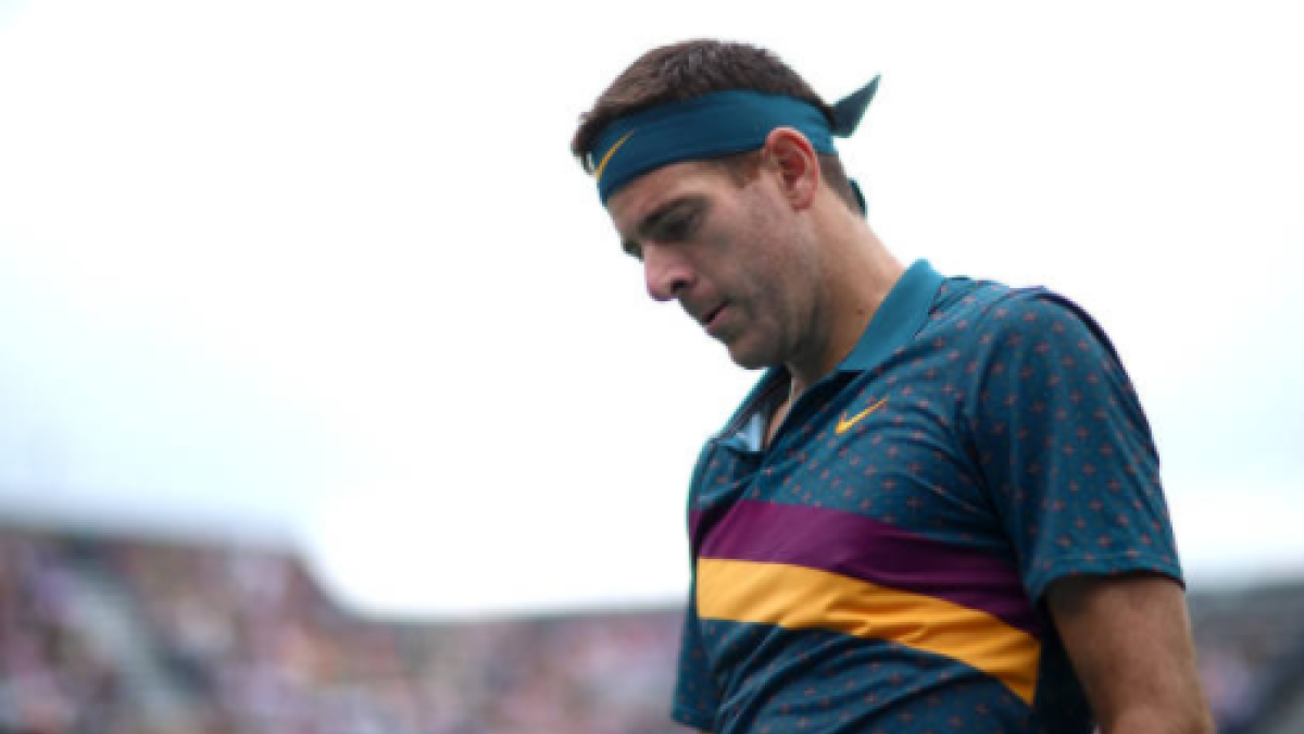 Del Potro, en su último partido en Queen's 2019. Fuente: Getty