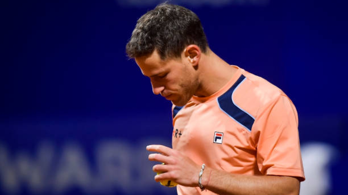 Diego Schwartzman, desolado ante derrota en Buenos Aires. Foto: gettyimages