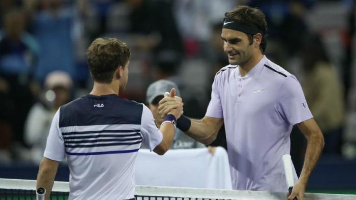 Schwartzman y Federer. Foto: Getty