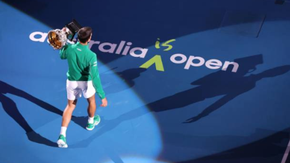 Novak Djokovic, ganador Open Australia 2020. Foto: gettyimages