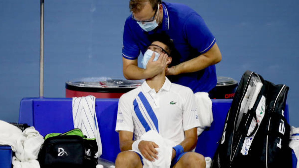 Djokovic, sobre su cuello: "Estoy sorprendido de lo bien que me he recuperado". Foto: Getty