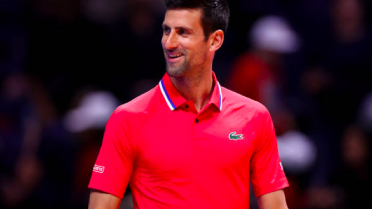 Novak Djokovic durante la World Tennis League. Foto: Getty