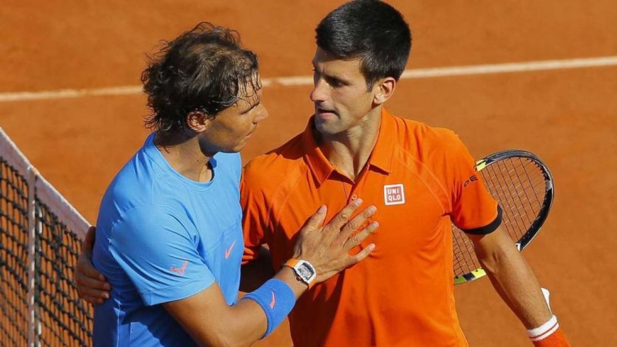 Djokovic y Nadal en Roland Garros. Foto: gettyimages