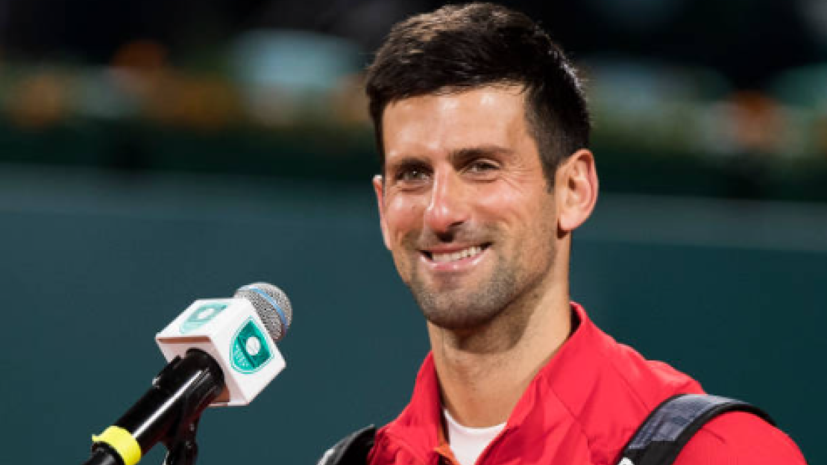 Novak Djokovic en su debut en Roma. Fuente: Getty