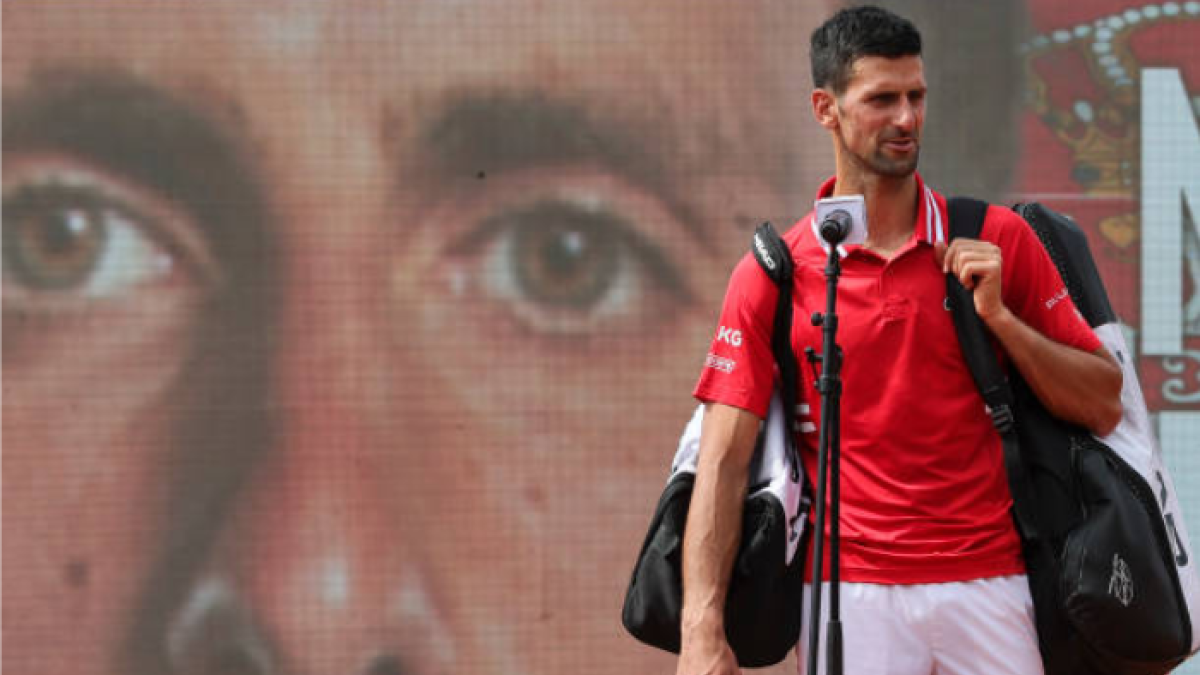Novak Djokovic, tras ganar en Belgrado. Fuente: Getty