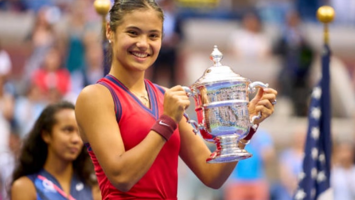 Emma Raducanu, primera británica en ganar un 'major' desde 1977. Foto: Getty