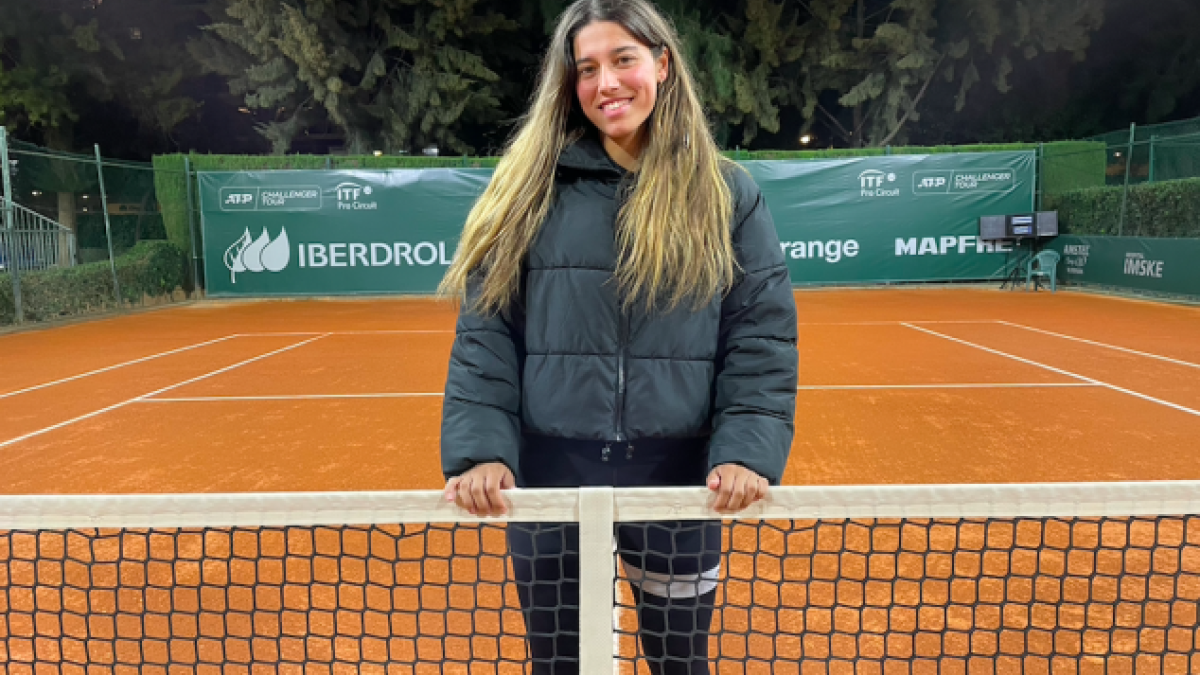 Jessica Bouzas en el Club de Tenis Valencia. Fuente: Punto de Break